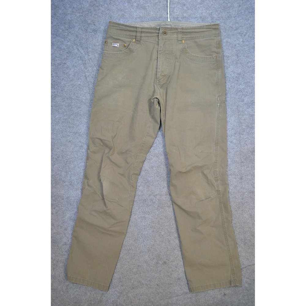 Kuhl Revolvr Pants Mens 32x32 Green Uberkuhl Stretch Hiking Outdoor Casual 5232